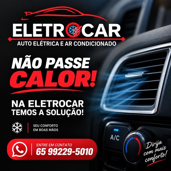 Não passe calor: ar-condicionado automotivo na Eletrocar