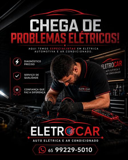 Chega de problemas elétricos: diagnóstico preciso, serviço de qualidade e confiança