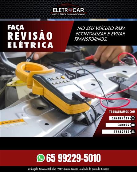 Revisão elétrica para caminhões, carros e tratores